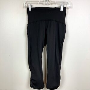 LULULEMON Mesh Side Leggings size 4 yoga running cropped